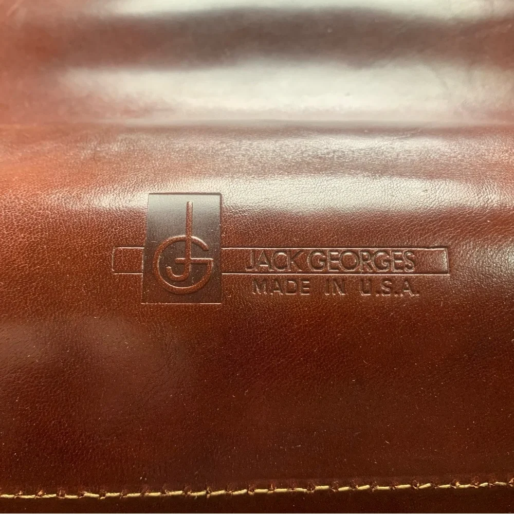 Sophisticated Dark Brown Leather Briefcase
